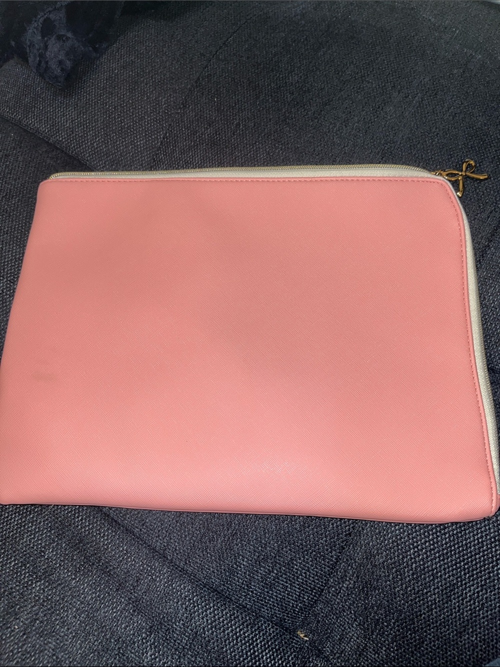 Pink Zip Pouch Clutch - Designer-Style Women's Bag
